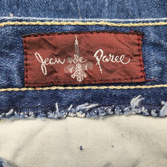 Vintage Jean de Paree Women's Jeans Pleated size 11/12 High Waist Straight Leg - Picture 12 of 14